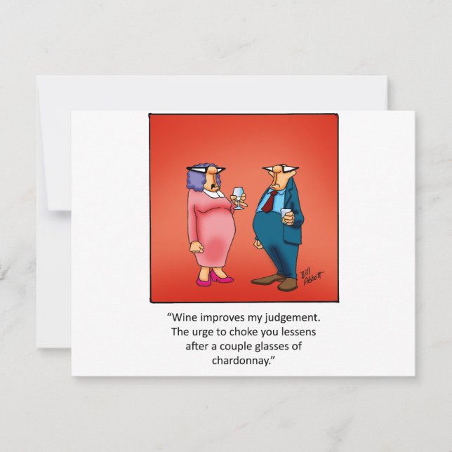 Funny Wine Invitation! Invitation (Front)