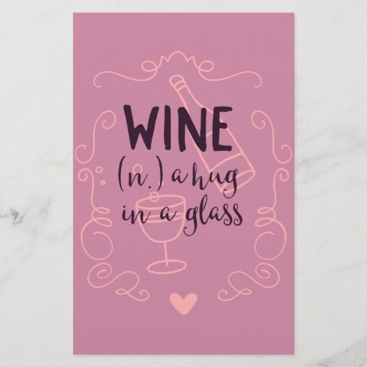 Funny Wine is a Hug in a Glass (Front)