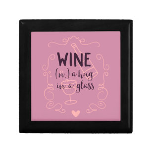 Funny Wine is a Hug in a Glass Gift Box