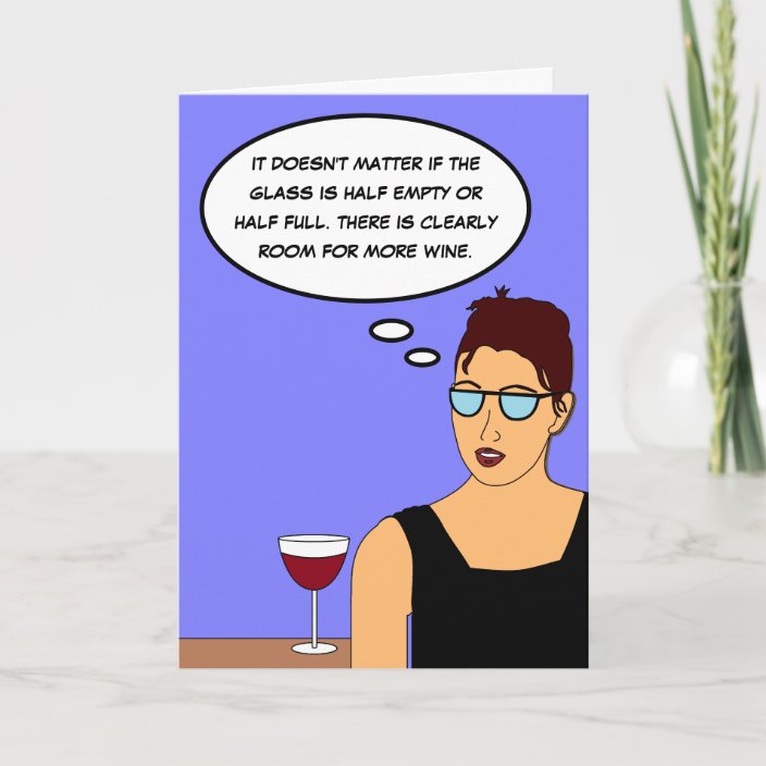 Funny Wine Joke, Comedy Card