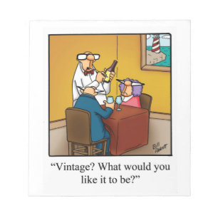 Funny Wine Journal "Spectickles" Gift Notepad