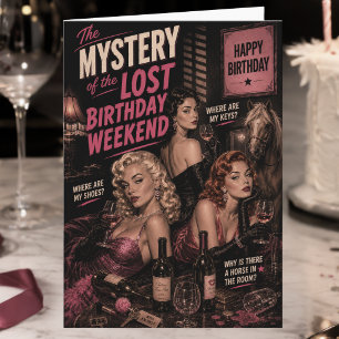 Funny Wine Lover Birthday Wine Humor Birthday Card