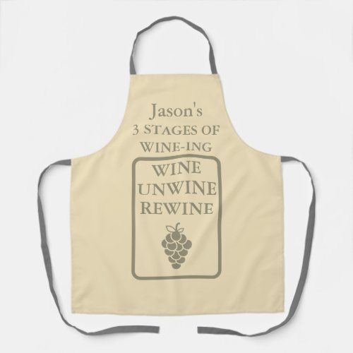 Funny Wine Lovers  Apron