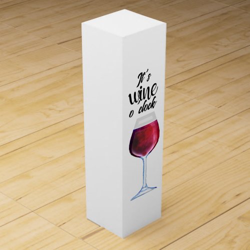 Funny wine oclock red wine glass wine sayings wine box