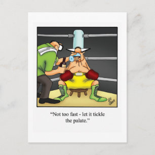 Funny Wine Postcard "Spectickles"