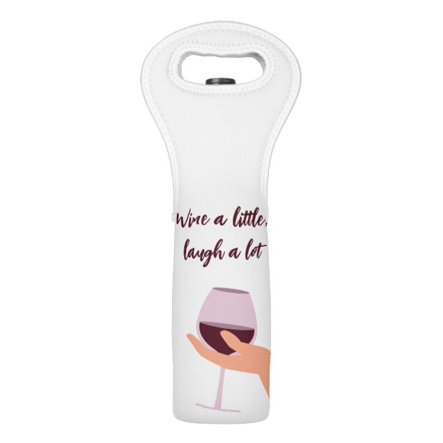 Funny wine pun slogan joke bag (Front)