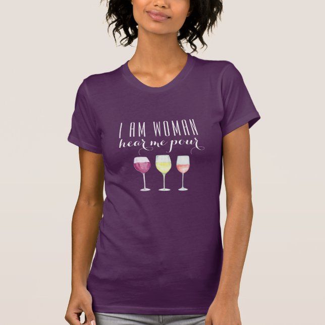 Funny Wine Quote Woman's Fashion T-Shirt (Front)
