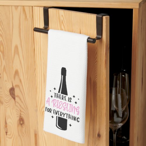 Funny Wine Riesling For Everything Kitchen Towel