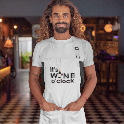 Funny Wine Saying Apron