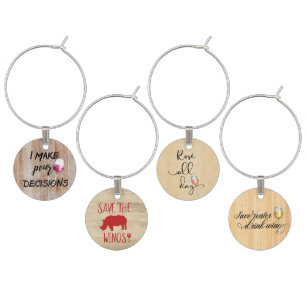 Funny Wine Sayings Quotes Typography Wood Charm