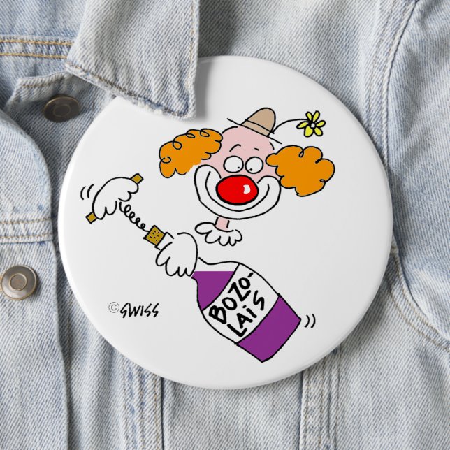 Funny Wine Tasting Party Favor Buttons (In Situ)