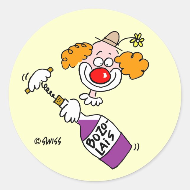 Funny Wine Tasting Party Invite Envelope Seal (Front)