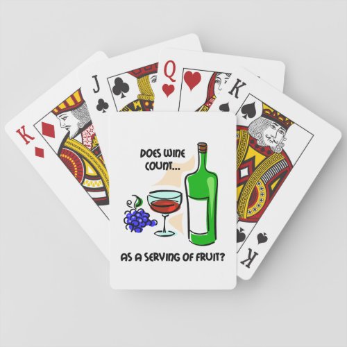 funny wine tasting poker cards