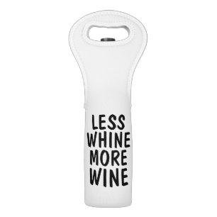 Funny Wine Totes, LESS WHINE MORE WINE Bag