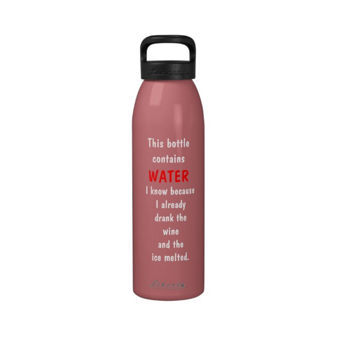 Funny (Wine) Water Bottle