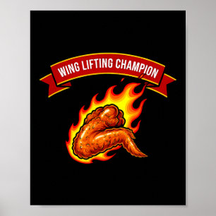 Funny Wing Lifting Chamon  Poster