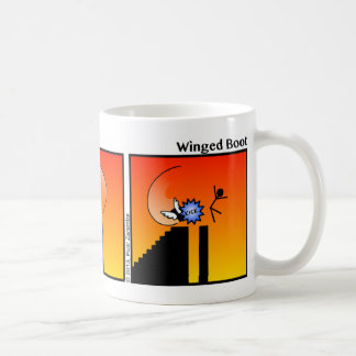 Funny Winged Boot Stickman Mug - 096