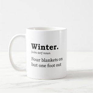 Funny winter definition coffee mug
