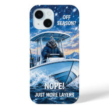 Funny Winter Fishing Personalized iPhone 15 Case