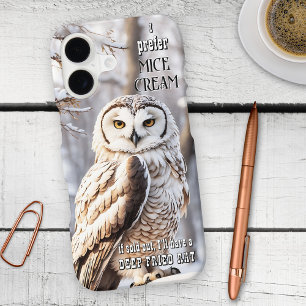 Funny Winter Owl Bird iPhone 16 Case
