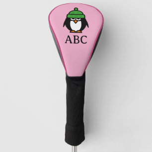 Funny winter penguin custom golf driver head cover