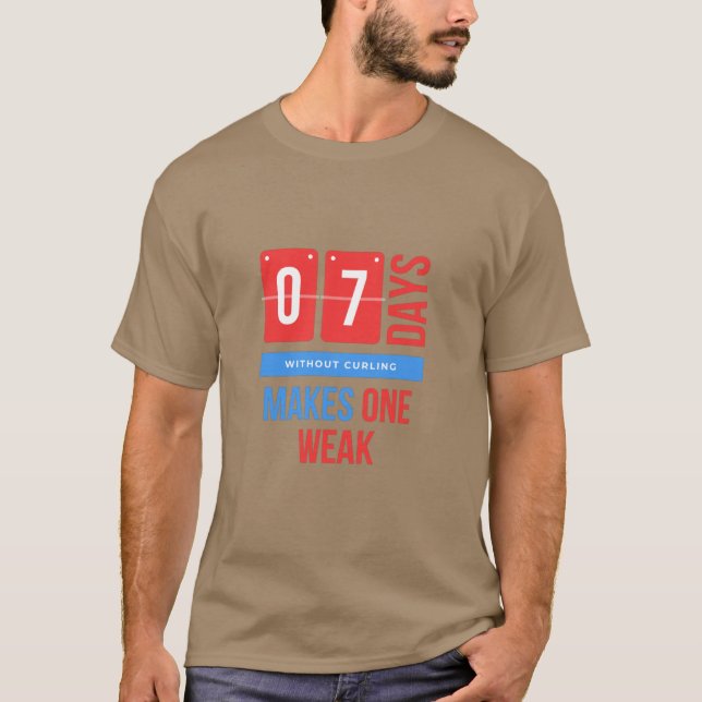 Funny Winter Sport Curling T-Shirt (Front)