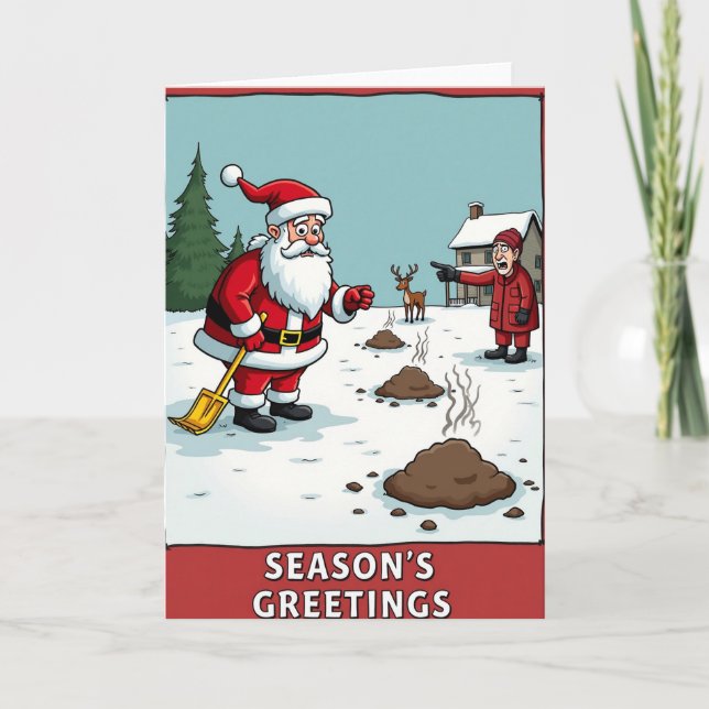 Funny Winter Yard Card (Front)