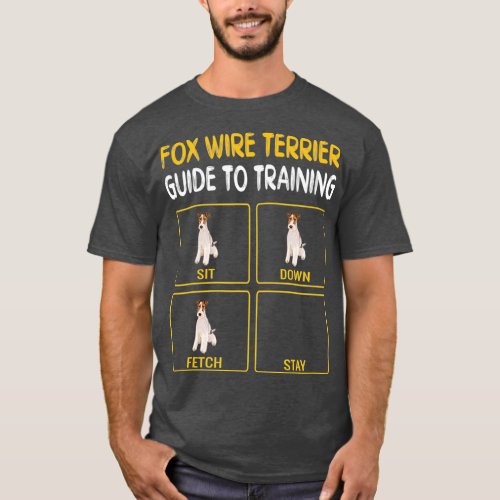 Funny Wire Fox Terrier Guide To Training Dog T_Shirt