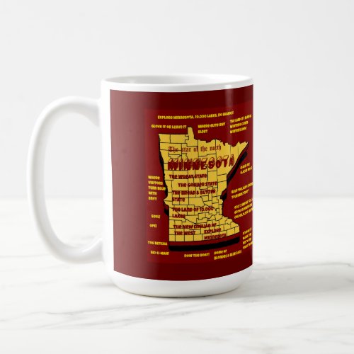Funny Wisconsin map desgn Coffee Mug