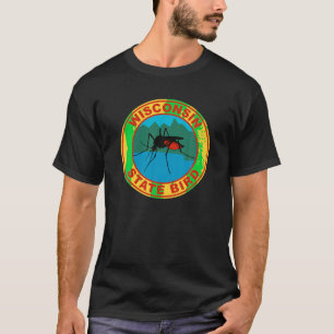 Funny Wisconsin Mosquito State Bird T Shirt
