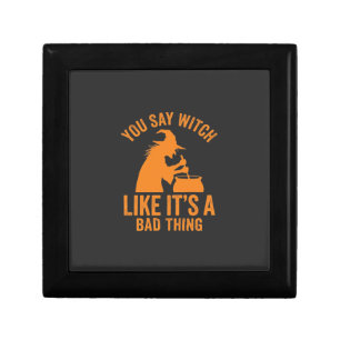 Funny Witch Cauldron Halloween Gift Box