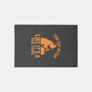 Funny Witch Cauldron Halloween Rug