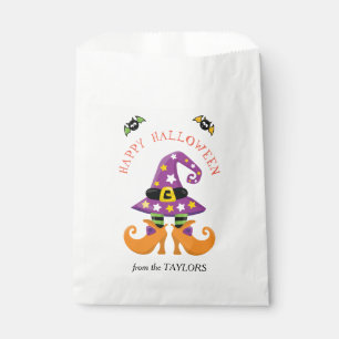 Funny Witch Feet Halloween Favor Bag