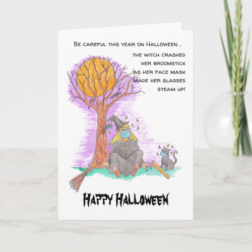 Funny Witch Halloween Card
