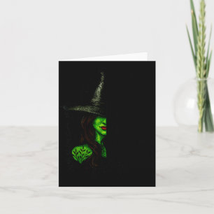 Funny Witch Halloween Don't Make Me Get My Flying Card