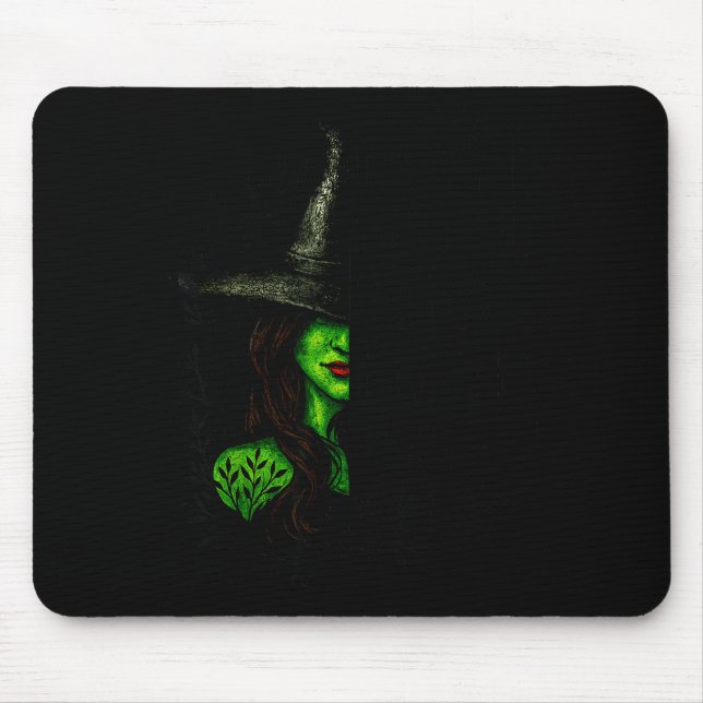Funny Witch Halloween Don't Make Me Get My Flying  Mouse Pad (Front)