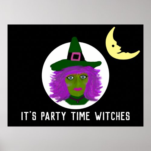 Funny Witch Halloween Party Decor