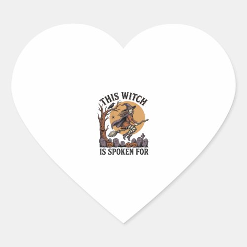 Funny Witch Shirt Haunted Graveyard Vintage Engrav Heart Sticker