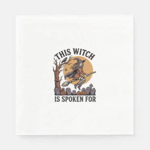 Funny Witch Shirt Haunted Graveyard Vintage Engrav Napkins