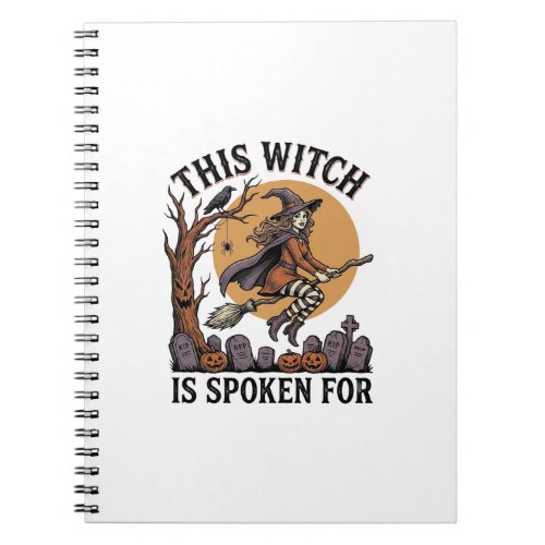 Funny Witch Shirt Haunted Graveyard Vintage Engrav Notebook