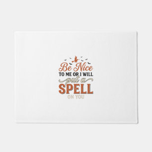 Funny Witch Spell Quote Halloween Vector Design_1 Doormat