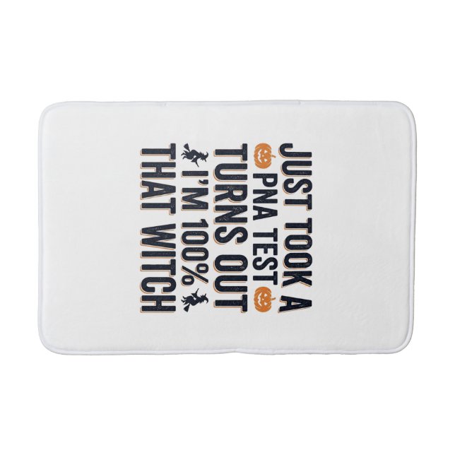 Funny Witch Test Halloween Quote Vector Design_1 Bath Mat (Front)