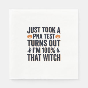 Funny Witch Test Halloween Quote Vector Design_1 Napkins