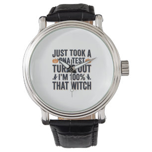 Funny Witch Test Halloween Quote Vector Design_1 Watch