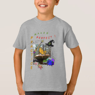 Funny Witch Toad Cartoon Humor Cust. T-Shirt