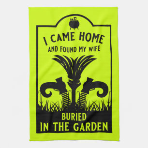 Funny Witch Wife Kitchen Towel
