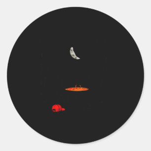 Funny Witches Brewing Cauldron Red Hat Anti Tr-mp Classic Round Sticker