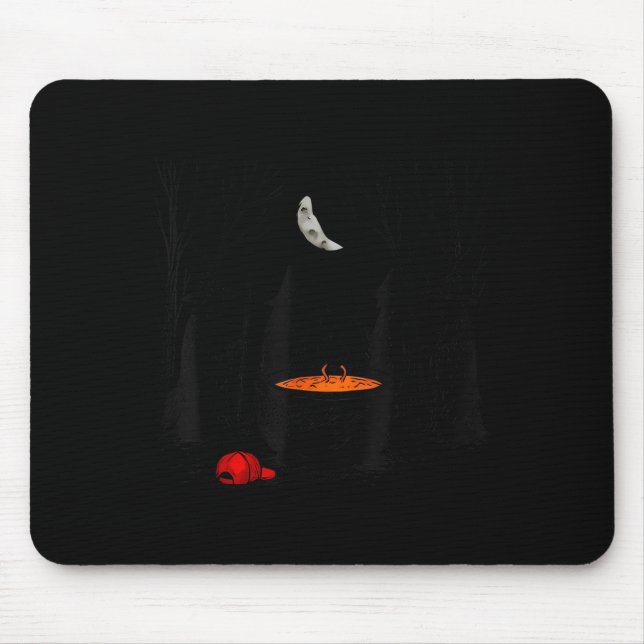 Funny Witches Brewing Cauldron Red Hat Anti Tr-mp  Mouse Pad (Front)