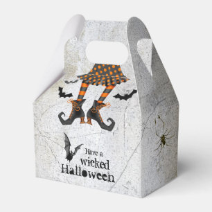 Funny Witches Legs Wicked Halloween Favor Boxes