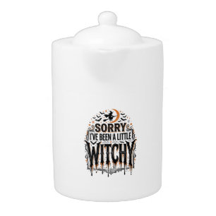 Funny Witchy Halloween Vintage Engraving Shirt Des Teapot